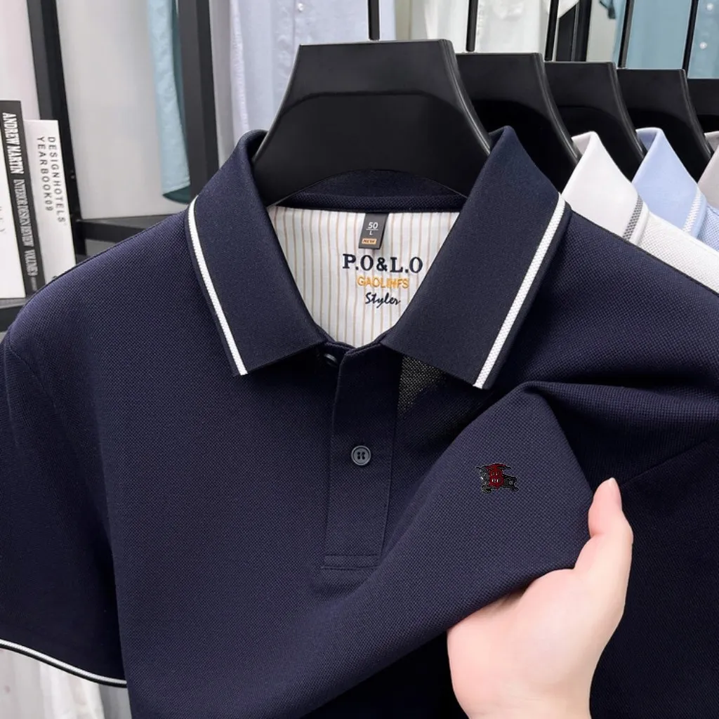 🌹 🌹 P135 26 Quality POLO ， 100% ， Breathable ， LOGO， ⚡️ T ⚡️ ， ！Sizes：M-4XL（ 210 、 。